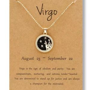 Virgo Zodiac Sign Necklace